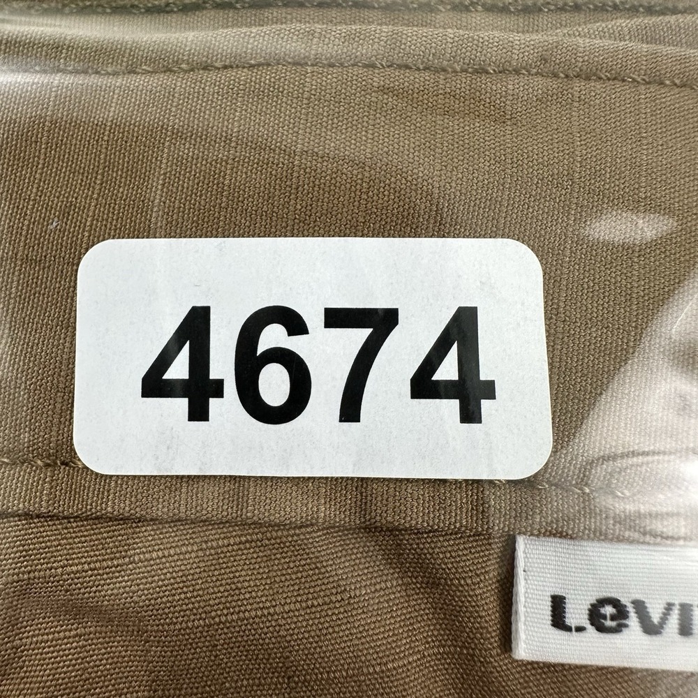 Levi's Ripstop Cargo Shorts Mens 40x10 Brown Khaki Military Skater White‎ Tab - Picture 15 of 15